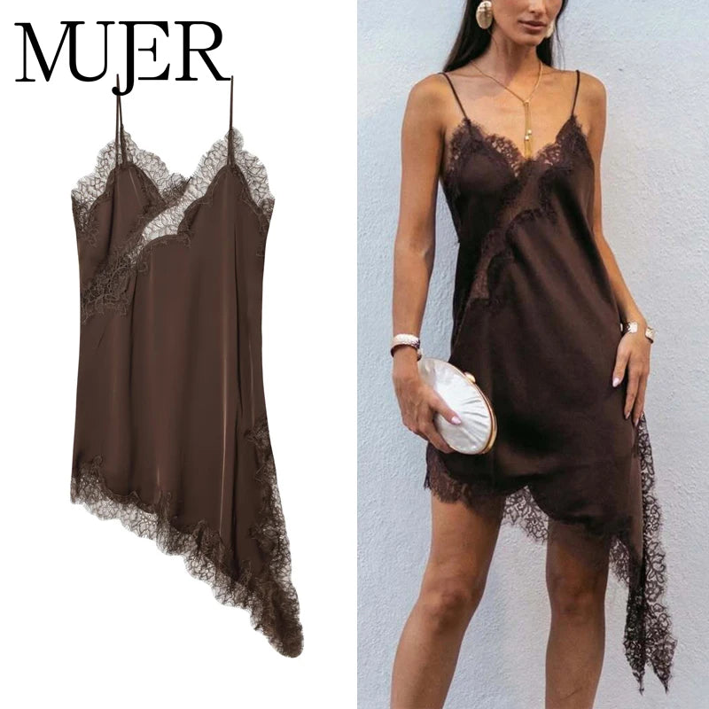 Lace Slip Mini Dress